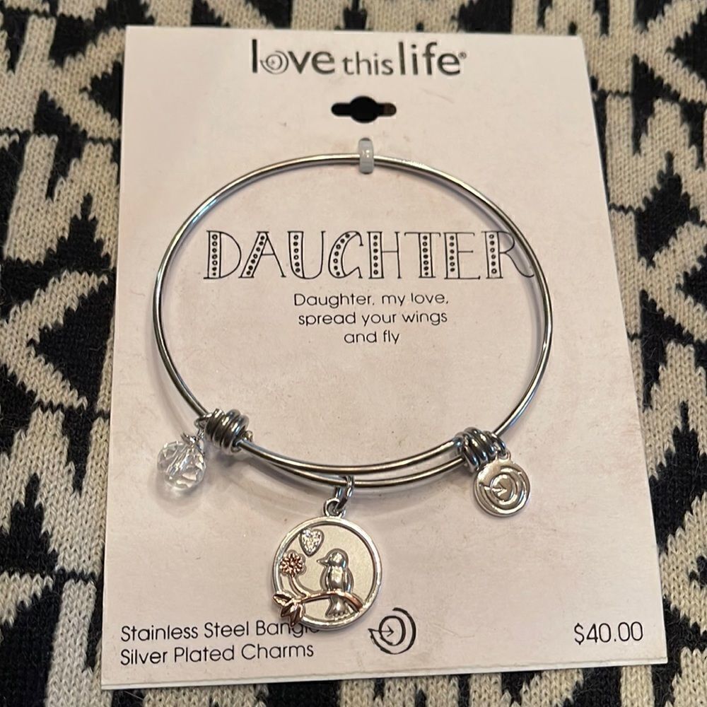 Love This Life Daughter Bangle Bracelet.